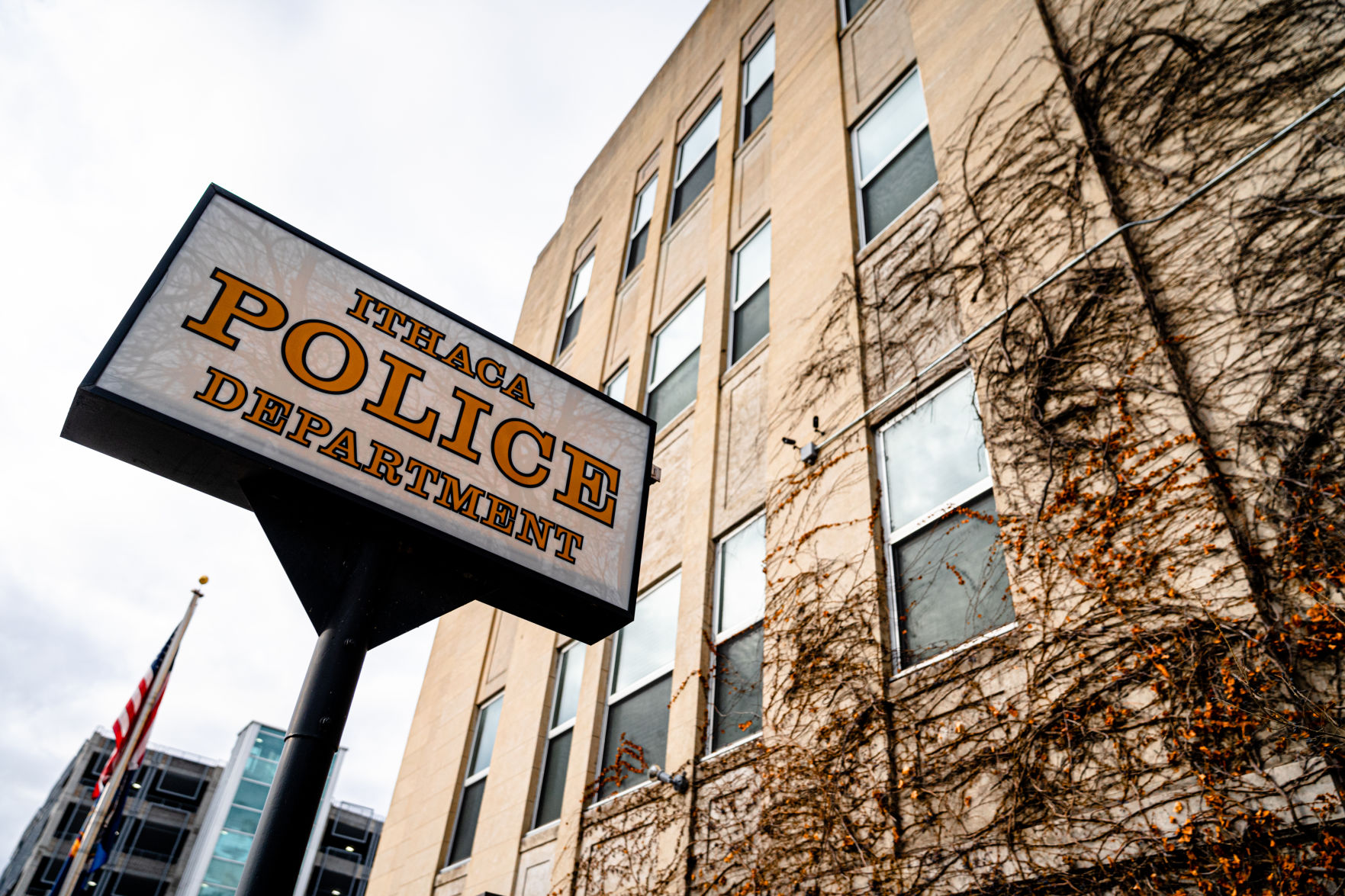 Ithaca Police station stock